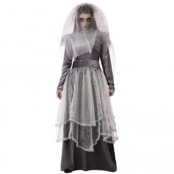 Disfraz de La Llorona gris para mujer