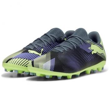 Puma Botas de Fútbol Future 7 Play MG, Unisex Adulto, Color Gris Skies-Elektro Purple-Fizzy Apple White, Talla 40.5 EU