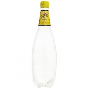 Schweppes Tónica Original, Bebida Refrescante - Botella PET 1L - Pack de 6