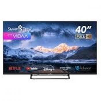 Televisor Smart Tech 40 LED Full HD 40FV02V Smart TV VIDAA - Netflix, Prime Video, Disney+, YouTube, 3xHDMI, 2xUSB, Modo Hotel
