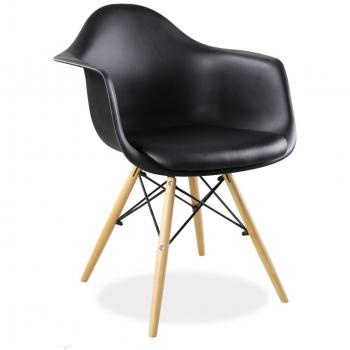 SuperStudio lo+demoda Dimero Silla, Madera, Negro, 45x42.5x82.5 cm, 2 Unidades