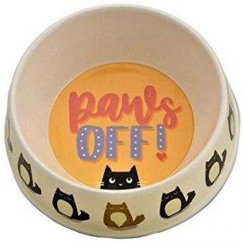Bamboo Composite Paws Off Feline Fine Cat Pet Food Bowl