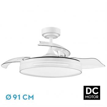 Ventilador de techo FABRILAMP Micenas Blanco con 3 aspas