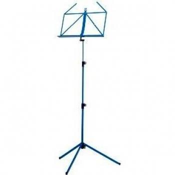 K&M 100/1 Blue Foldable Music Stand with Adjustable Height (62.5 - 124 cm)