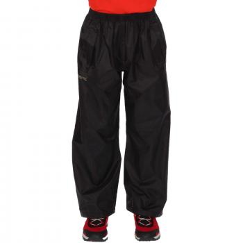 Regatta Stormbreak - Sobrepantalón impermeable para niño negro negro Talla:26 Inch