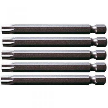 KS Tools 911.7757 1/4 Punta para tornillos Torx, 75mm, T40, paquete de 5