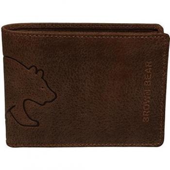 Brown Bear, monedero Hombre Piel Vintage marrón BH 0452
