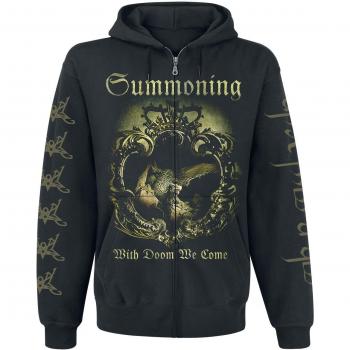 Summoning With Doom We Come Sudadera capucha con cremallera Negro S