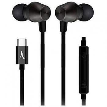 Kit Auriculares Magnéticos USB-C con Micrófono Integrado, Alámbricos, Dentro de Oído, Llamadas/Música, 1.2m - Negro
