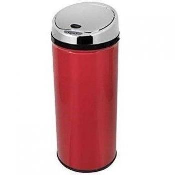 Morphy Richards 42 litros papelera de rejilla de ventilación redonda de Sensor, rojo