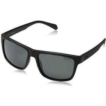 Polaroid Men's PLD 2058/S M9 003 55 Sunglasses, Matt Black Grey