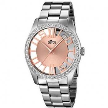 Lotus 18126/1 - Reloj de Pulsera Mujer, Acero Inoxidable, Color Plateado