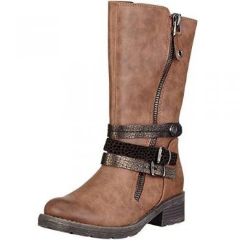 Marco Tozzi Cool Club 46606 - Botas altas para niñas, color marrón