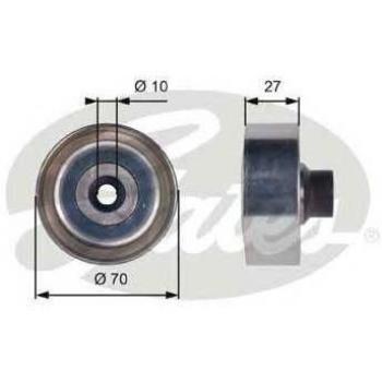 Polea de deflexión/guía GATES para correa v-ribbed T36361