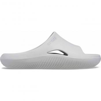 Chanclas Unisex Mellow Recovery Slide Crocs - Color Gris, Talla EU 41-42