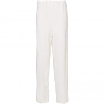 Fabiana Filippi Women's Straight-Leg Trousers in White, Size 42