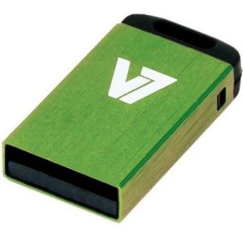 V7 VU24GCR-GRE-2E V7 Unidad de memoria flash USB 2.0 nano 4 GB, verde