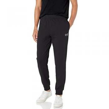 Pantalones de chándal EA7 para hombre, serie Logo, negros, slim fit, talla XXL
