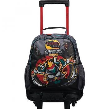 Mochila Escolar Mediana con Ruedas Totto Kazumi Gris