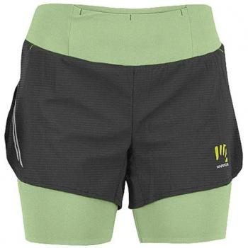 Pantalones Cortos Karpos Cengia Verde Pálido/Negro para Mujer - Talla M