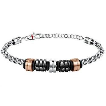 Pulsera Hombre Sector Ceramic SAFR16 - Cerámica, PVD Oro Rosa, Silicona y Esmalte