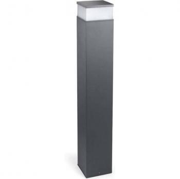 Baliza de jardín Cubik gris urbano 21 bombillas 100cm, tipo: Baliza LED alta para exterior, características: color gris urbano, IP65, altura de 100 cm