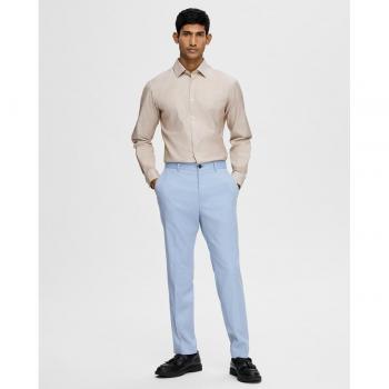 Pantalón de traje para hombre Slim Fit Cedric Estructura Azul Claro 52