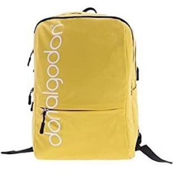Don Algodón Mochila Essential Escolar Deporte Viaje Unisex Portátil Puerto USB, Amarillo