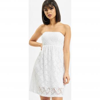Urban Classics Women's White Lace Short Dress