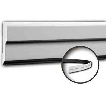 Moldura Decorativa Flexible Profhome 151342F Diseño Moderno Blanco 2 m