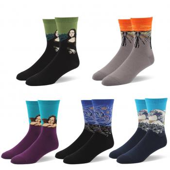 RioRiva Calcetines cortos De Algodón Calientes De Trabajo Y Ocio Para Hombre,Otoño e Invierno,Multicolor