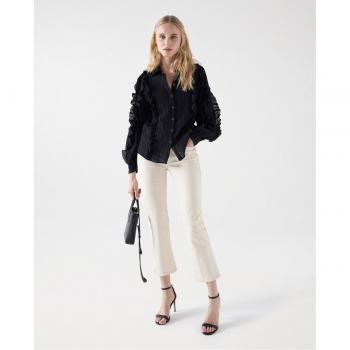Vaquero push up de mujer Destiny cropped flare de tiro medio Salsa Jeans