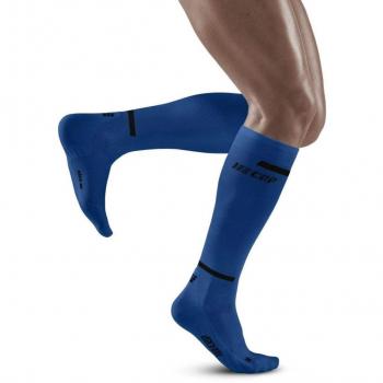 CEP The Run Socks Tall V4 Running Socks Men - blue, High compression socks CEP Compression V4, CEP - THE RUN COMPRESSION SOCKS TALL for men | Long running socks in blue with compression | Regenerating compression socks for men |