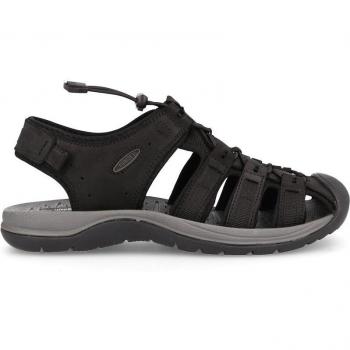 Sandalias de hombre Ampurdán PAREDES en color negro, ideales para senderismo de dificultad media-baja