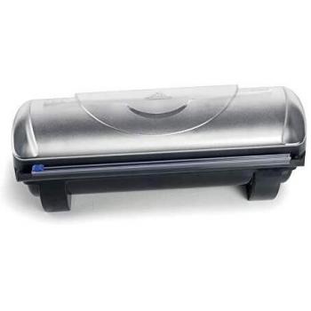 LACOR 60704-Portarollos de Cocina y dispensador de Film o Papel Aluminio con Tapa, Gris, 57CM