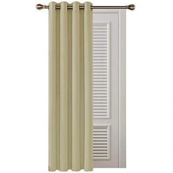Deconovo Cortinas Salón, Dormitorio Moderno, Opacas Aislantes Térmicas de Color Liso, con Ojales, 140x280 cm
