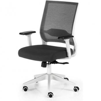 Silla de Oficina Ergonómica Euromof Sidney Blanca y Negra