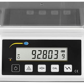 Balanza analítica de precisión PCE-BSK 310 para llenado y pesaje