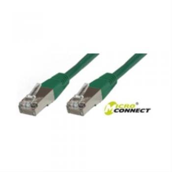 Microconnect F/UTP Cat6 0.5m Green PVC Network Cable