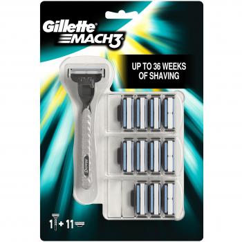 Gillette Fusion5 Men's Razor Handle + 11 Blade Refills