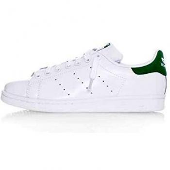 Adidas Originals Stan Smith Sneakers - White/Green, Men's Size 9 (EU 43 1/3), Leather