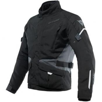 Chaqueta textil de moto Dainese Tempest 3 D-Dry Blanco y Negro Gris