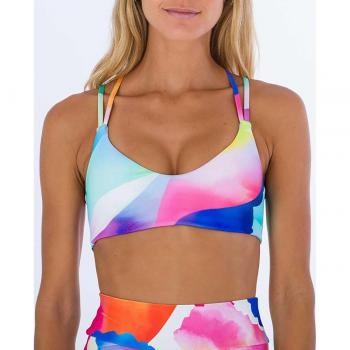 Hurley Top de Bikini Sundance High Neck con cuello alto