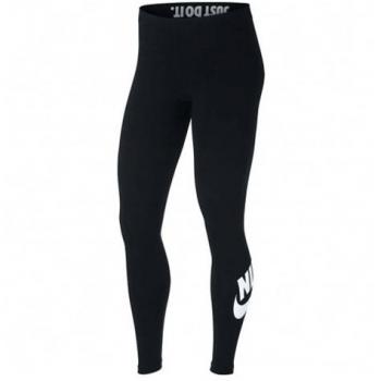Nike Women's Sportswear Leggings Mallas, Mujer, Negro/Blanco, XL