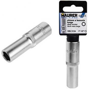 Llave Vaso Maurer 1/2 Hexagonal Larga 10mm.