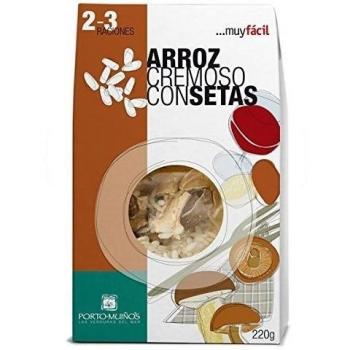 Arroz cremoso con setas 220gr. Porto-Muiños. 4un.