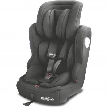 Asalvo Master Fix 15198 Silla de Coche, Grupo 1/2/3, de 9 a 36 Kilos, Gris