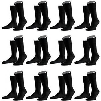 Falke Airport Men's Black Wool Blend Socks Size 39-40