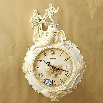 Regalo de Navidad de 20 pulgadas dos Continental reloj reloj de pared doble cara salón elegante silencio silencio el jardín reloj reloj redondo grande,b