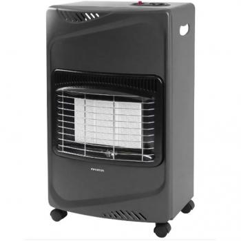 INFINITON HG-B16 – Estufa de gas, Negra, 4100W, 73cm, Panel cerámico, Propano o Butano, Superficies hasta 30m², Sensor oxígeno, Uso interior